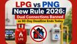 LPG vs PNG New Rule: Can You Keep Both Gas Connections After the 90-Day Deadline? Know the Details
