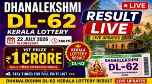 Kerala Lottery Result Today, 22-07-2026 LIVE: DhanaLekshmi DL-62 Wednesday Weekly Lucky Draw For Rs 1 Crore
