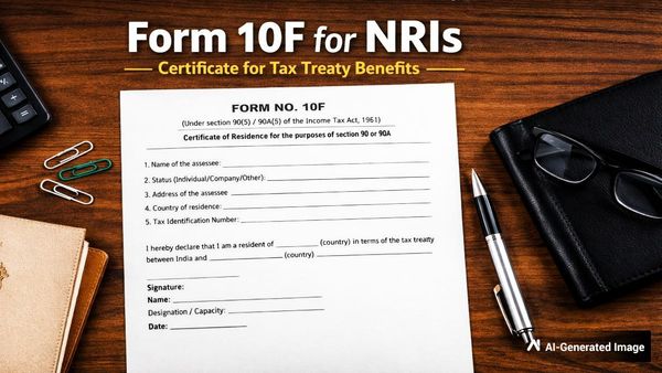 Form 10F for NRIs: Avoid 20% TDS on Indian Income, Check Benefits, Eligibility, Documents; How to Apply Online