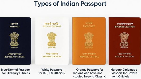 Decoding Indian Passports: What Does Blue, Maroon, White And Orange Passports Signify?