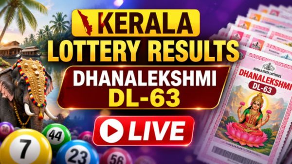Kerala Lottery Result Today, 29 July 2026: Dhanalekshmi DL-63 Wednesday Weekly Draw Winners List