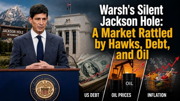 Warsh’s Jackson Hole Silence: Fed Rate Cut Hopes Face Hawkish Risks, US Debt, Oil Prices & Inflation