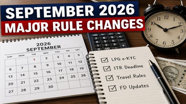 Key Financial Changes from September 2026: LPG e-KYC, ITR Deadline, Travel Rules, FD Changes & More