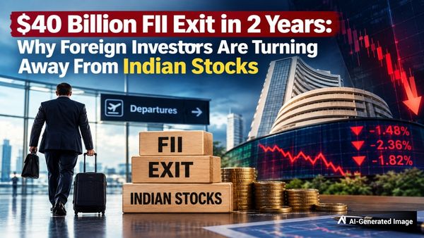 $40 Billion FII Exit in 2 Years: Why Foreign Investors Are Turning Away From Indian Stocks