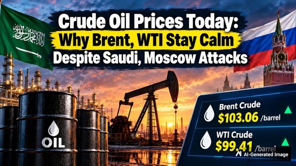 Crude Oil Prices Today: Why Brent, WTI Stay Calm Despite Saudi, Moscow Attacks