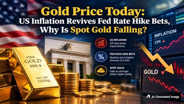 Gold Price Today: US Inflation Revives Fed Rate Hike Bets, Why Is Spot Gold Falling?