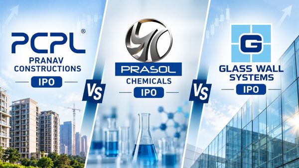 Pranav Constructions IPO Vs Prasol Chemicals IPO Vs Glass Wall Systems IPO: Full Comparison
