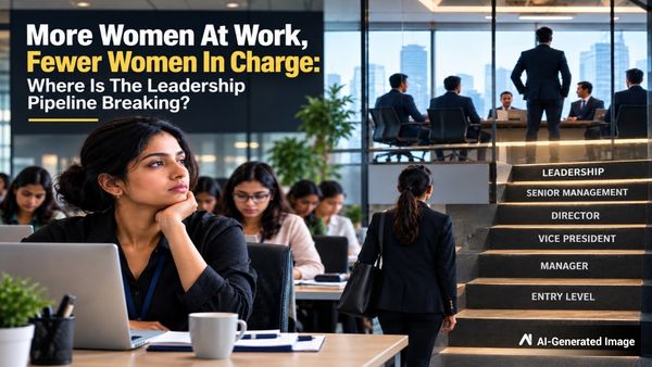 More Women At Work, Fewer Women In Charge: Where Is The Leadership Pipeline Breaking?