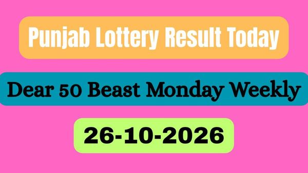 Punjab Lottery Result Today, Oct 26: Dear 50 Beast Monday Weekly Lottery Result Out