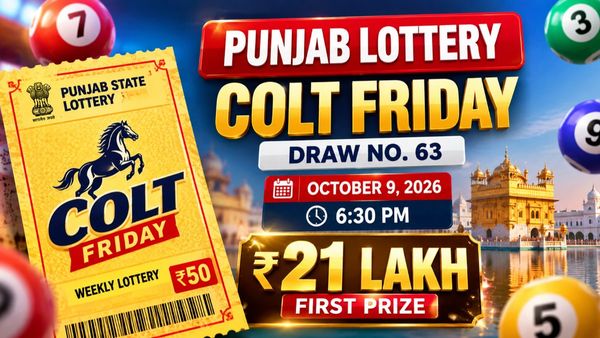 Punjab State Lottery Result Today LIVE, 9 October 2026: Dear 50 Colt Friday Weekly Winner