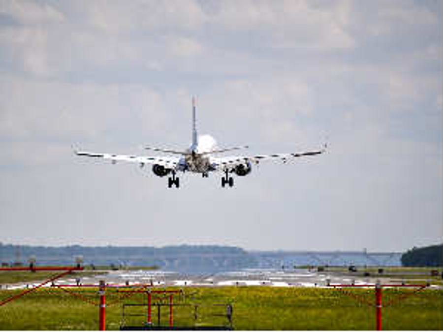 Plane landing