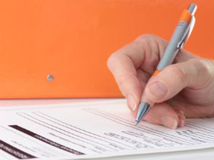 bank account form 