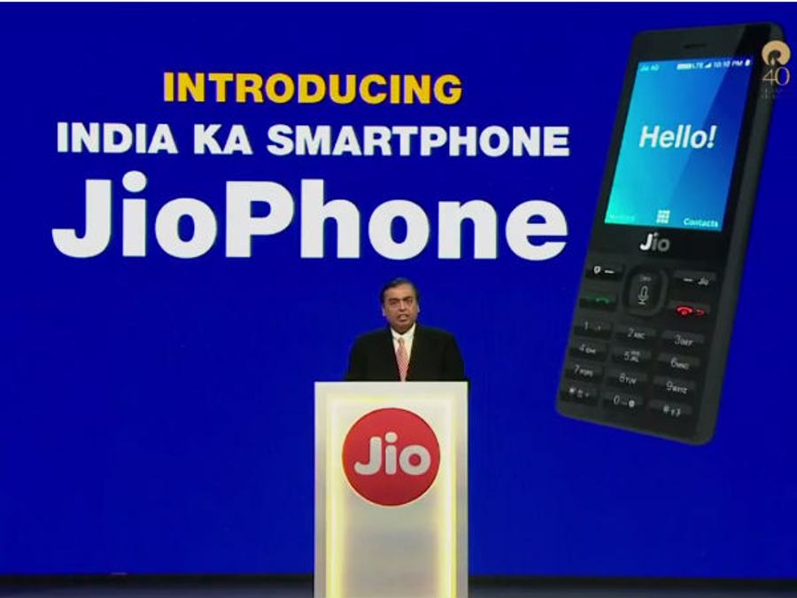 Telecom Shares Fall After Launch of Reliance Jio Phone