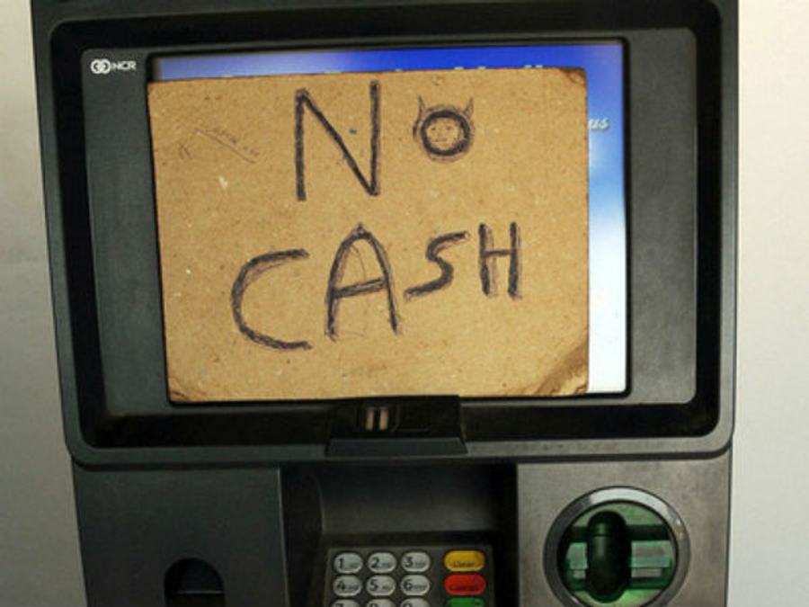no cash atm