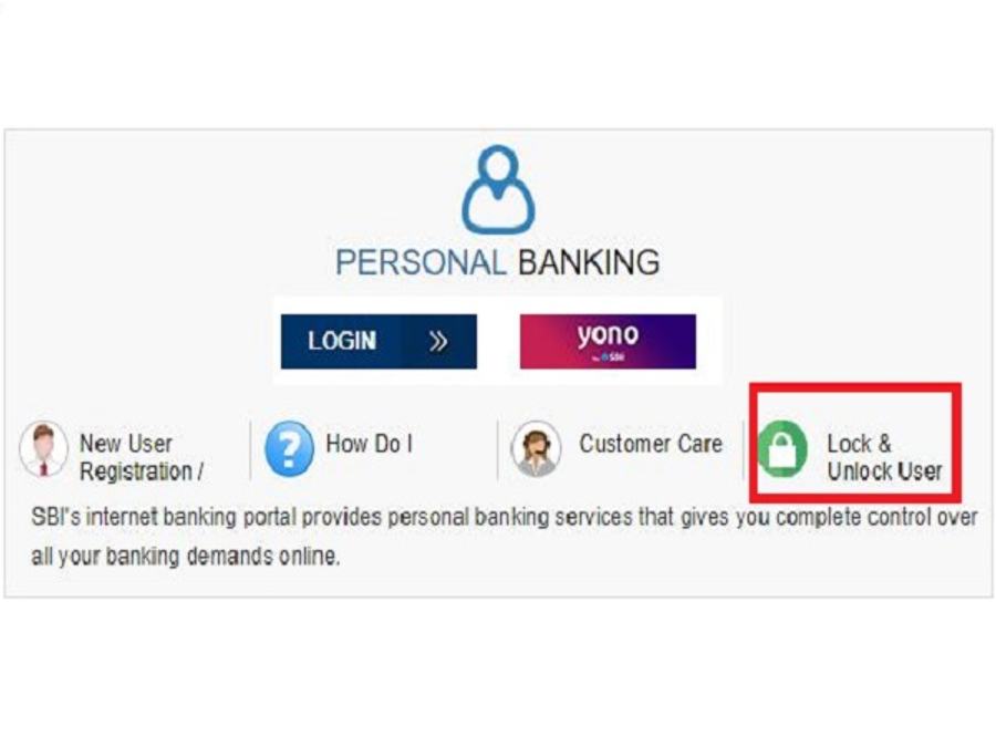How to lock SBI internet banking facility?