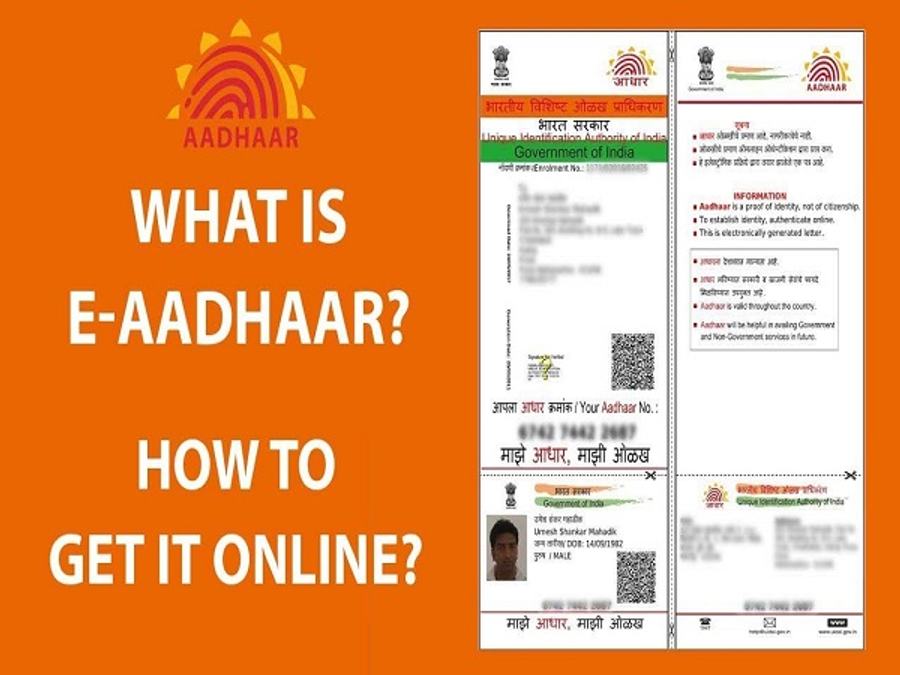 E- Aadhaar card
