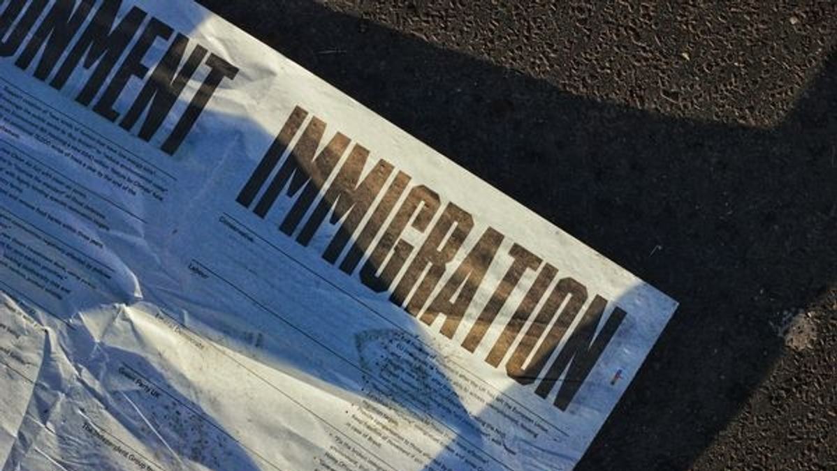 An increase in the immigrant population straining the public resources of India