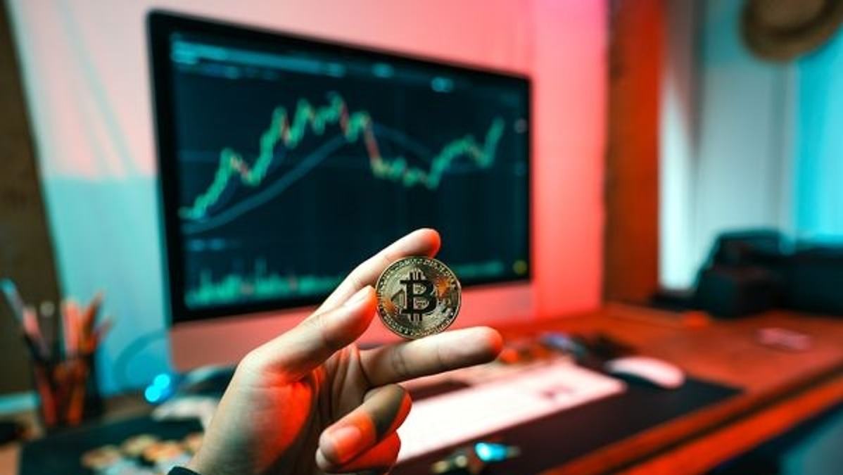 A chart showing the decline in various cryptocurrency values over the past year