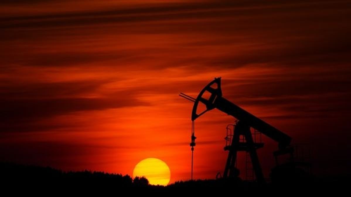 Graph showing changes in oil prices