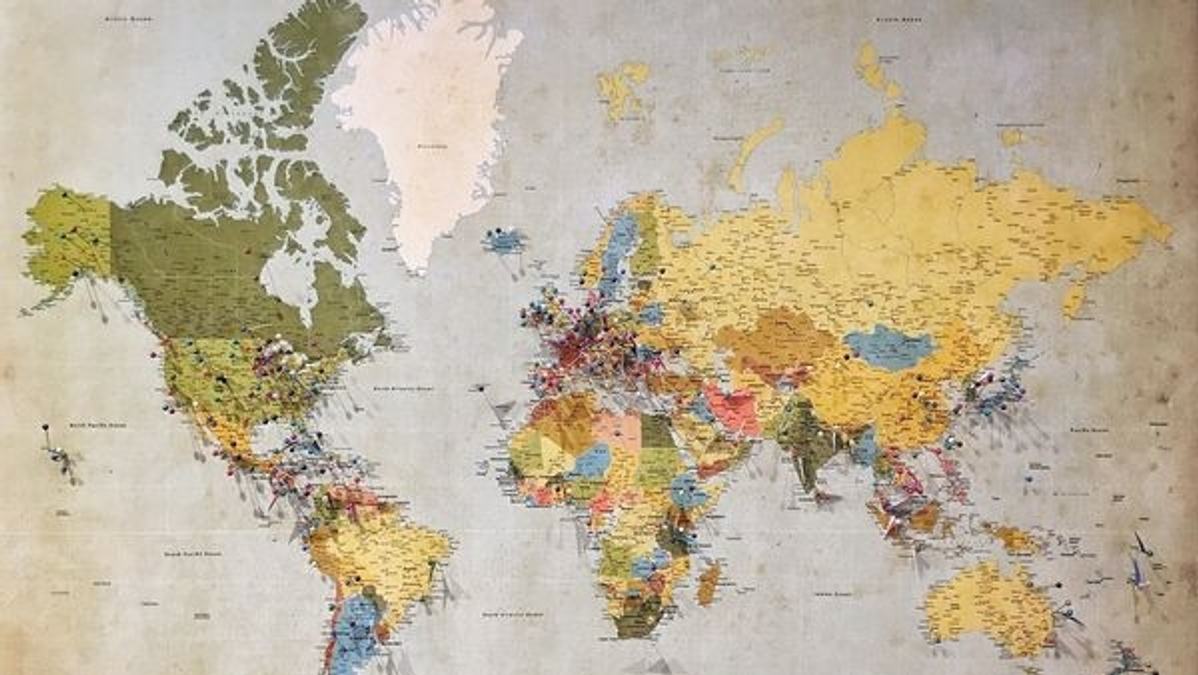 Image representing a concept of geopolitical risks affecting global stock markets