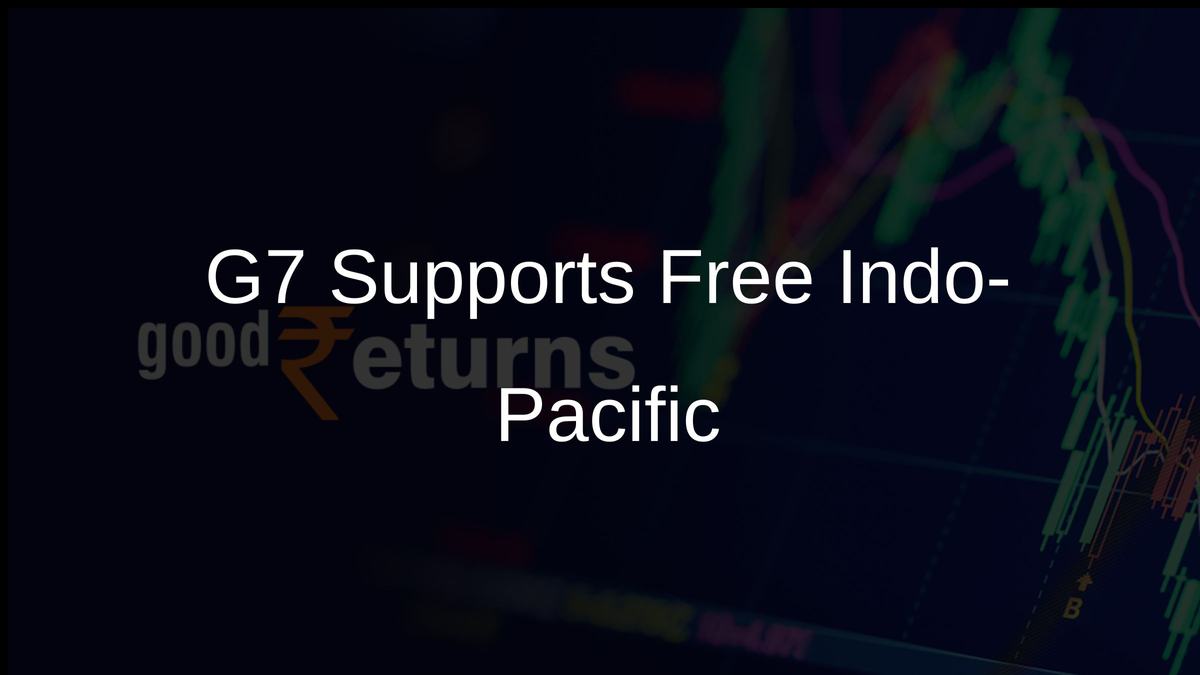 G7 Supports Free Indo-Pacific