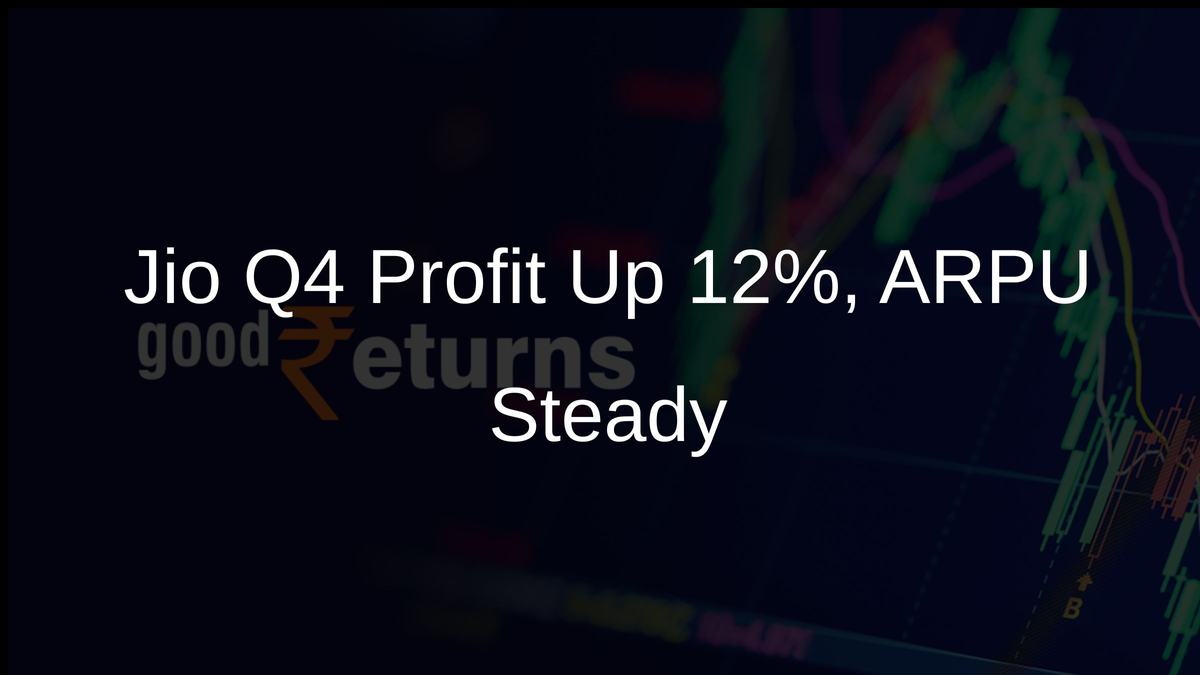 Jio Q4 Profit Up 12%, ARPU Steady