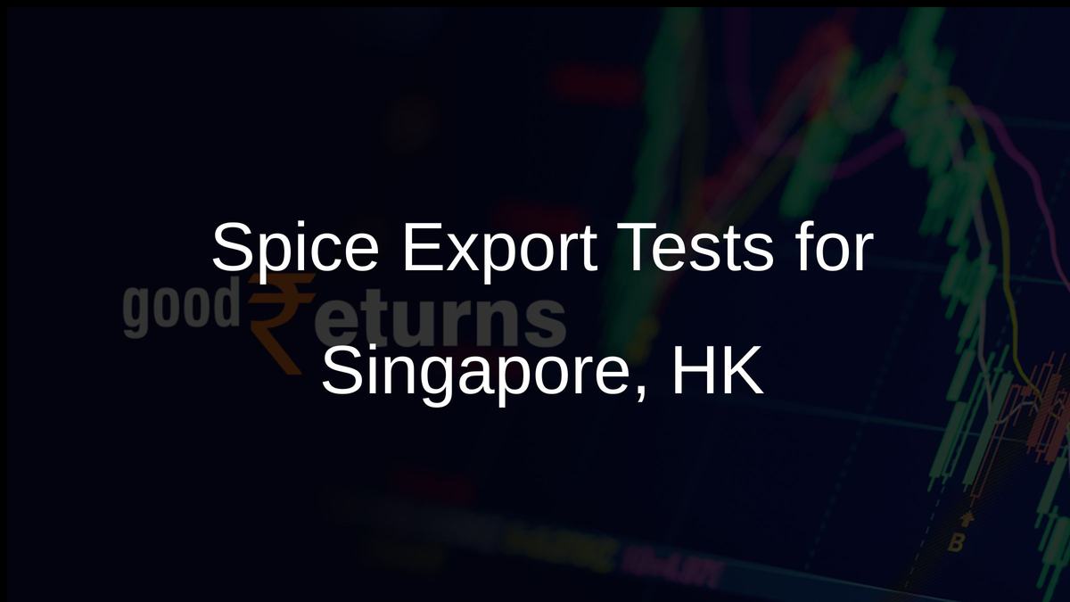 Spice Export Tests for Singapore, HK