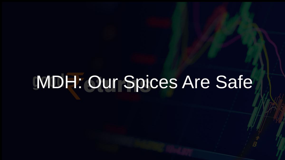 MDH: Our Spices Are Safe