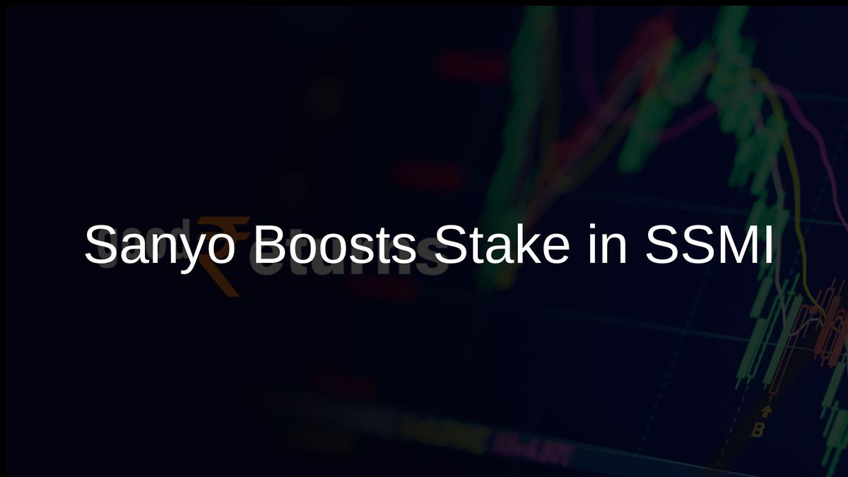 Sanyo Boosts Stake in SSMI