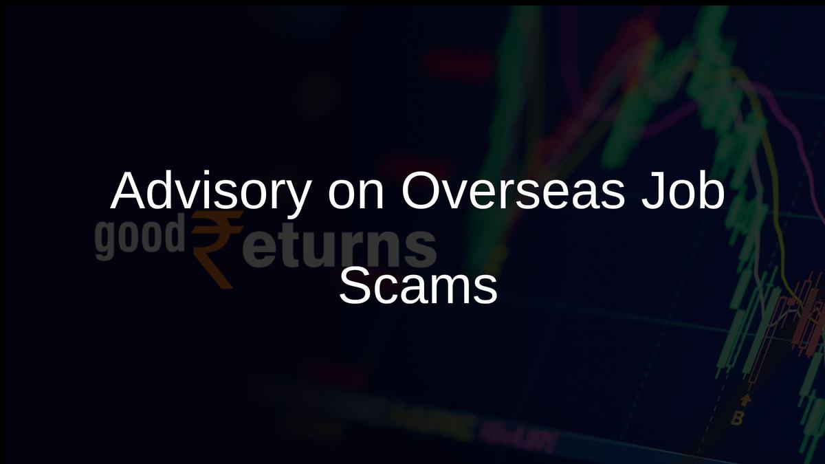 Advisory on Overseas Job Scams