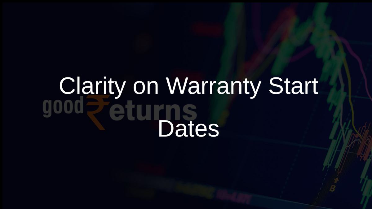 Clarity on Warranty Start Dates