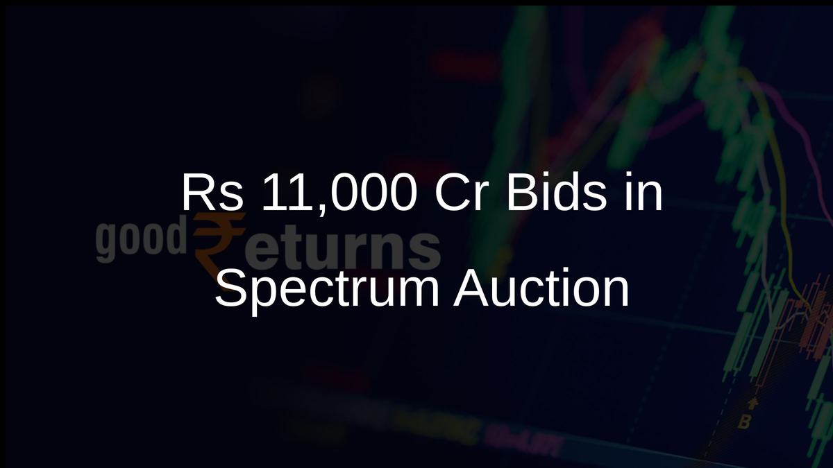 Rs 11,000 Cr Bids in Spectrum Auction