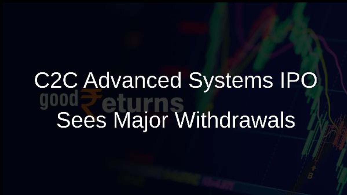 C2C Advanced Systems IPO Sees Major Withdrawals