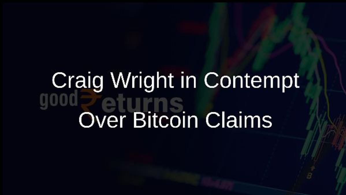 Craig Wright in Contempt Over Bitcoin Claims