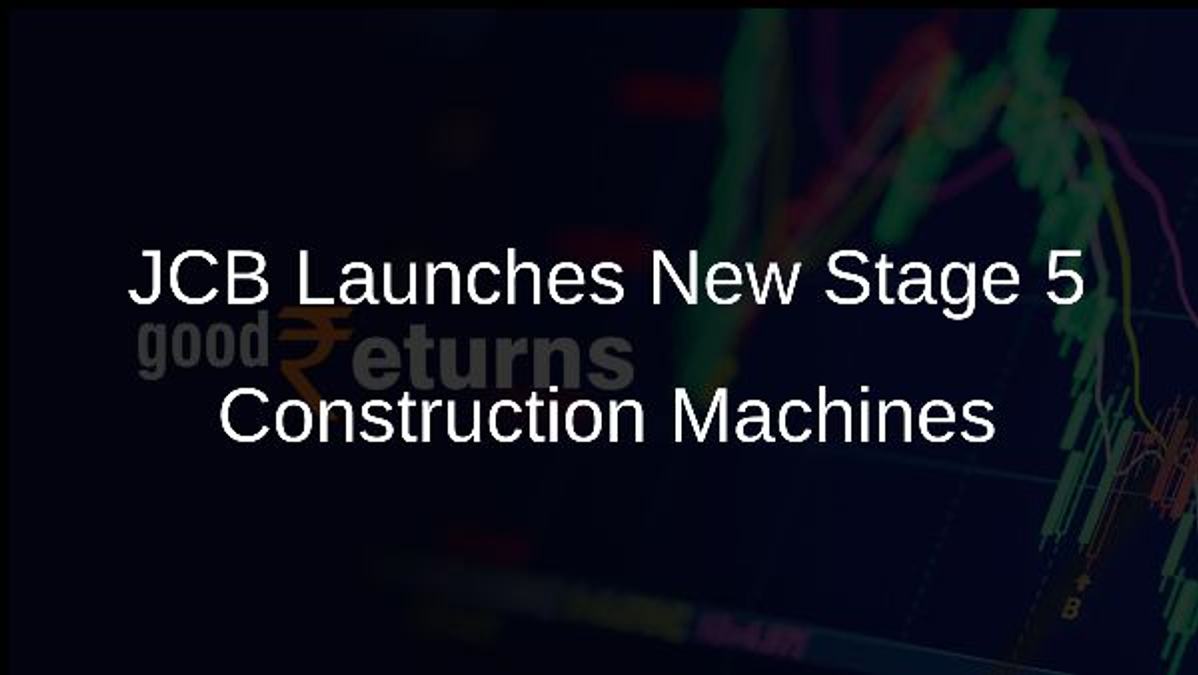JCB Launches New Stage 5 Construction Machines