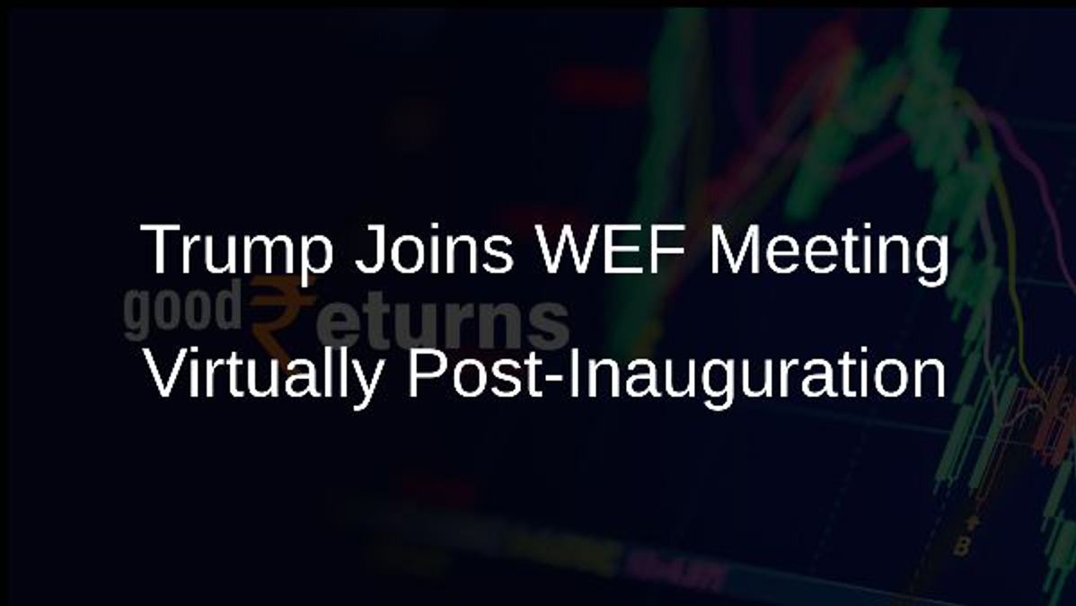 Trump Joins WEF Meeting Virtually Post-Inauguration