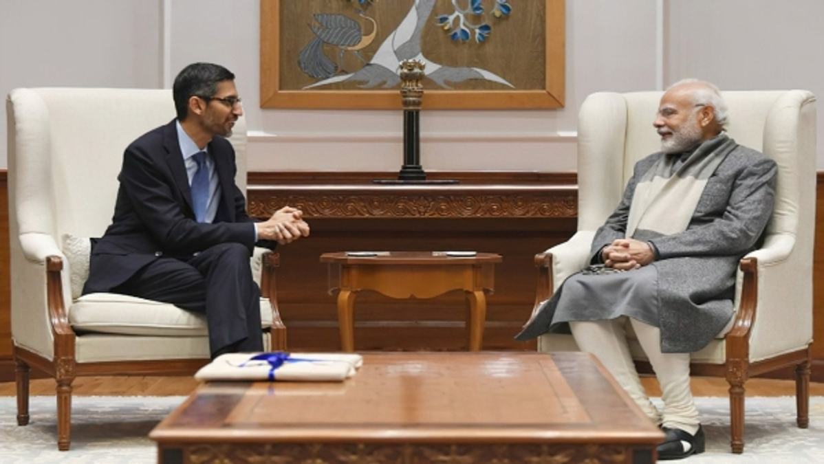 Narendra Modi Sundar Pichai