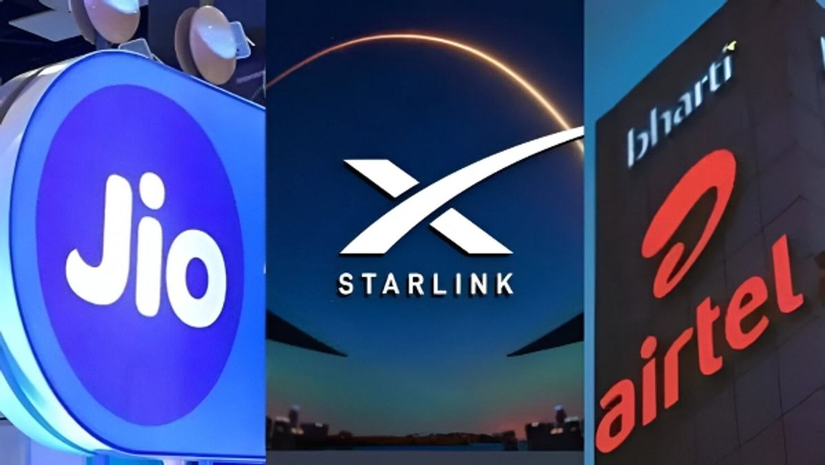 Jio  Airtel Starlink