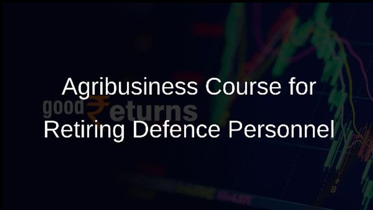 Agribusiness Course for Retiring Defence Personnel