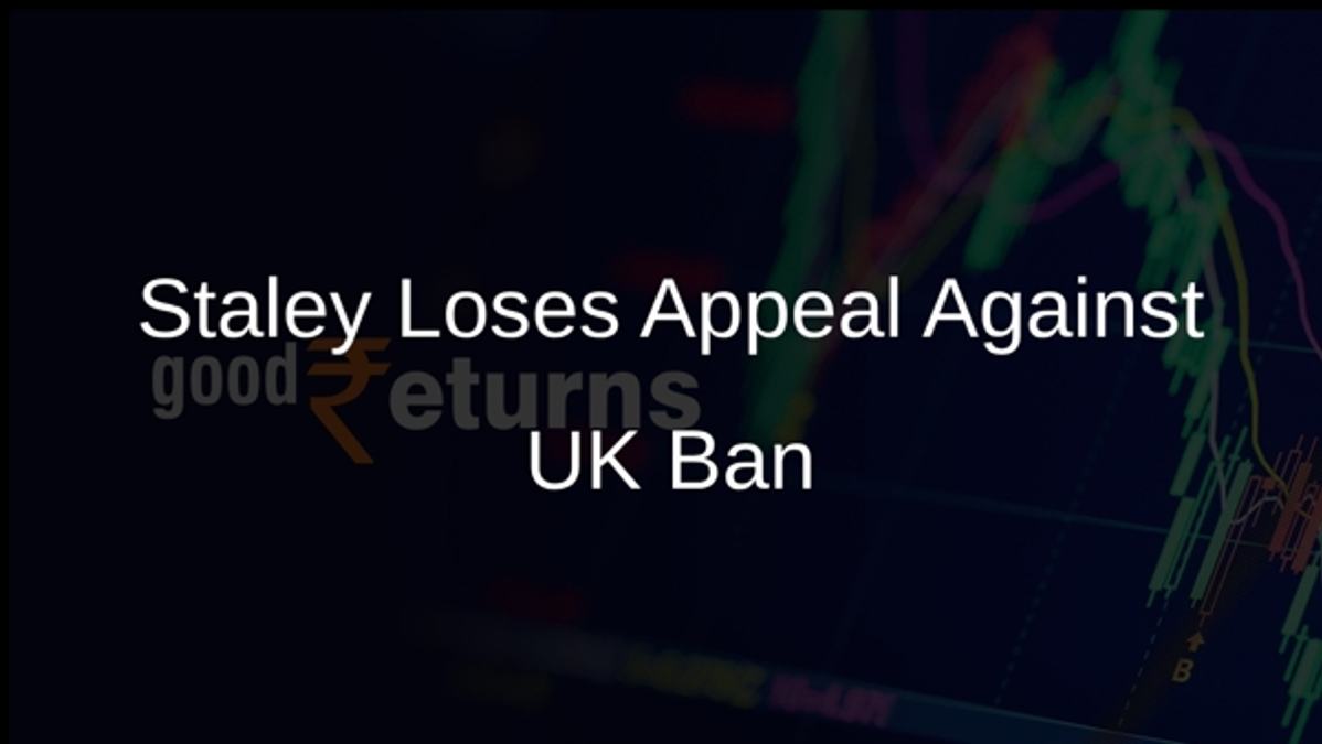 Staley Loses Appeal Against UK Ban
