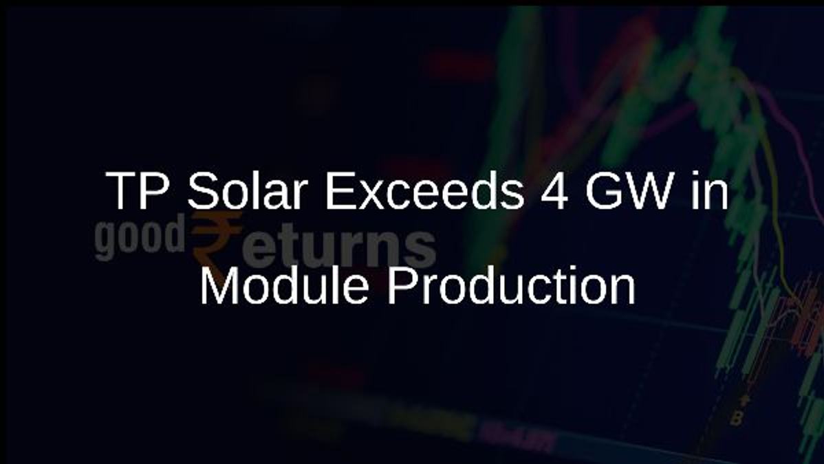 TP Solar Exceeds 4 GW in Module Production