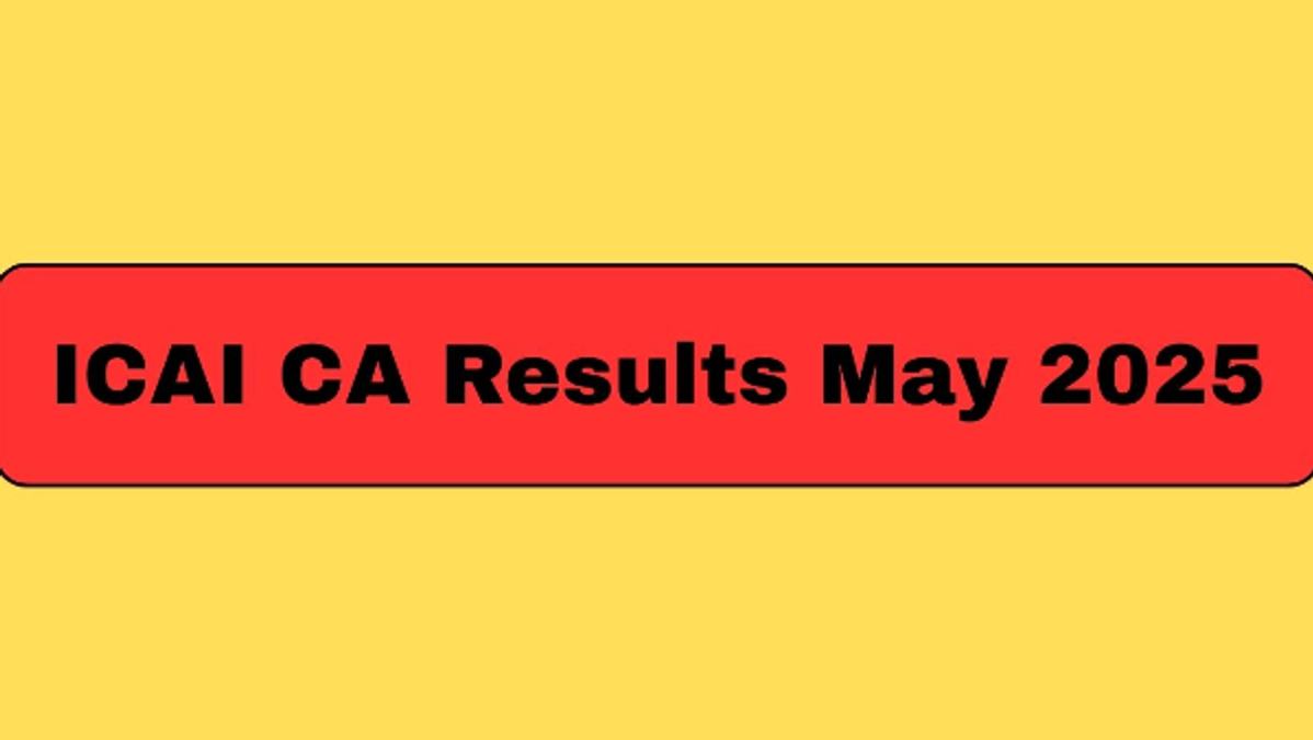 ICAI CA Results May 202
