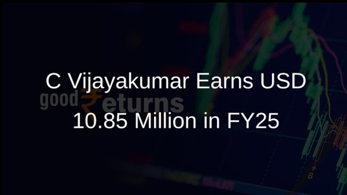 C Vijayakumar Earns USD 10.85 Million in FY25