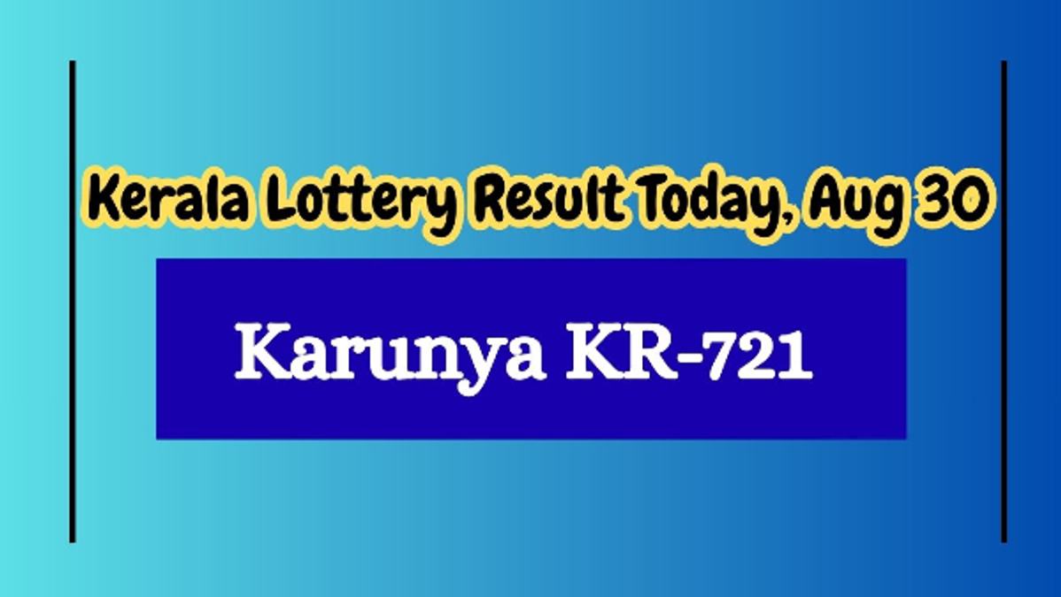 Kerala Lottery Result Today  Aug 30