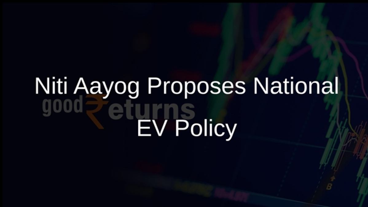Niti Aayog Proposes National EV Policy