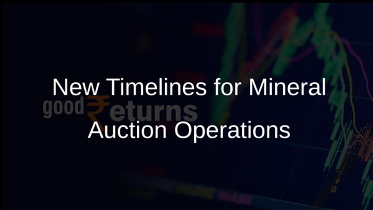 New Timelines for Mineral Auction Operations
