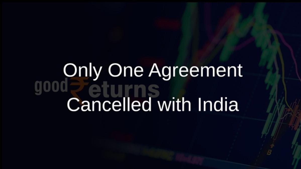 Only One Agreement Cancelled with India