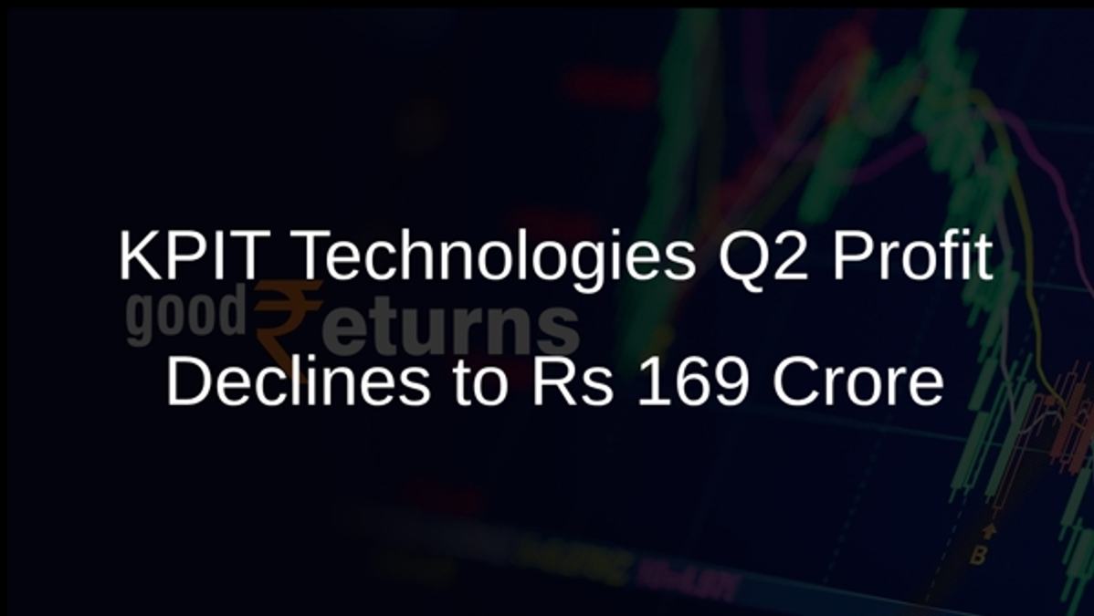 KPIT Technologies Q2 Profit Declines to Rs 169 Crore