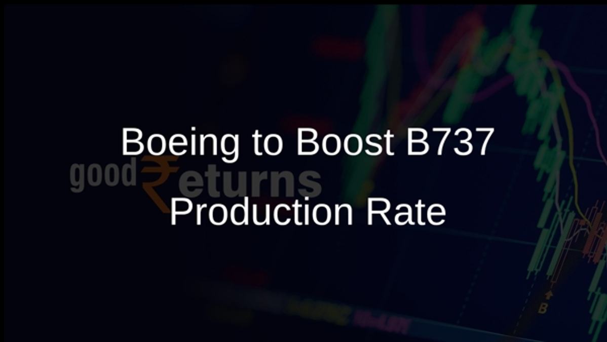 Boeing to Boost B737 Production Rate