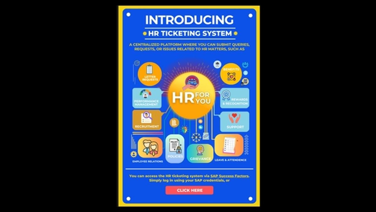 HR For You Launch: New Ticketing System
